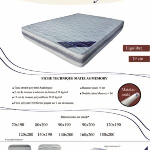 Matelas Memory 140X190
