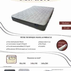 Matelas Miracle 140X190