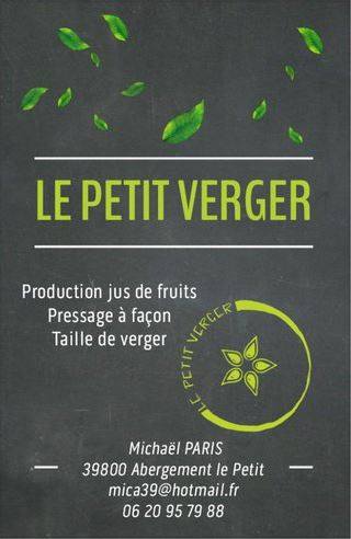 Carte visite Le Petit Verger